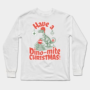 Christmas Dinosaur Long Sleeve T-Shirt